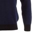 Paul & Shark Two-Tone Cool-Touch Barley Grain Wool V-Neck Pullover Blue