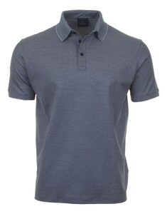 Paul & Shark Two Tone Cotton Piqué Poloshirt Kentucky Blue