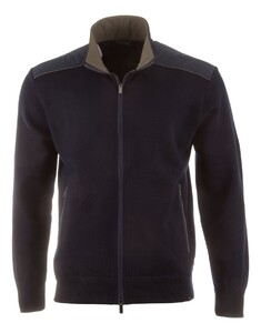 Paul & Shark Typhoon Platinum Soft Cool Touch Wool Full Zip Vest Donker Blauw