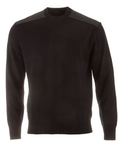 Paul & Shark Typhoon Re4x4 Soft Cool Touch Wool Crewneck Pullover Black