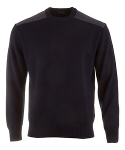 Paul & Shark Typhoon Re4x4 Soft Cool Touch Wool Crewneck Pullover Dark Evening Blue