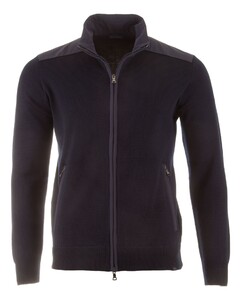 Paul & Shark Typhoon Re4x4 Soft Cool Touch Wool Full Zip Vest Donker Blauw