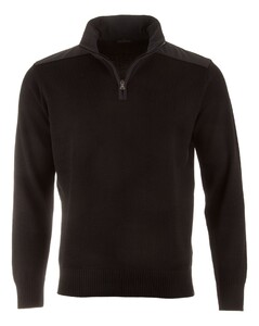 Paul & Shark Typhoon Re4x4 Soft Cool Touch Wool Half Zip Pullover Black