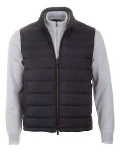 Paul & Shark Ultralight Down with Alcantara Details Body-Warmer Dark Evening Blue