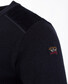 Paul & Shark Velour Shoulder Patches Pullover Navy