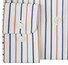 Paul & Shark White Font Fine Stripe Overhemd Blauw-Khaki