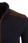 Paul & Shark Wool & Cashmere Ribbed Full Zip Cardigan Navy