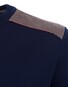 Paul & Shark Wool Crewneck Velvet Contrasts Pullover Navy