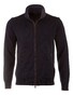 Paul & Shark Wool Full Zip Classic Shark Trim Cardigan Navy