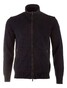 Paul & Shark Wool Full Zip Classic Shark Trim Cardigan Navy