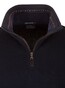 Paul & Shark Wool Half Zip Classic Shark Trim Pullover Navy