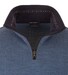 Paul & Shark Wool Half Zip Classic Shark Trim Trui Airforce Blue