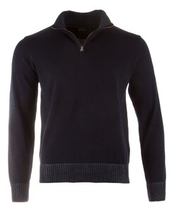 Paul & Shark Wool Half Zip Contrasting Trim Pullover Navy