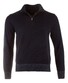 Paul & Shark Wool Half Zip Contrasting Trim Trui Navy