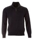 Paul & Shark Wool Half Zip Denim Contrasts Pullover Navy