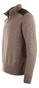 Paul & Shark Wool Half Zip Velvet Contrasts Trui Driftwood