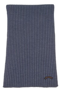 Paul & Shark Wool Moon Badge Scarf Airforce Blue