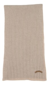 Paul & Shark Wool Moon Badge Scarf Off White