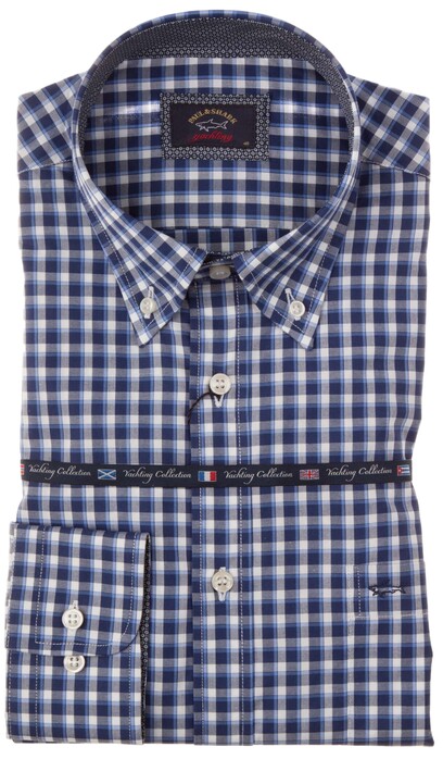 Paul & Shark Yachting Collection Blue-Blue Check Shirt