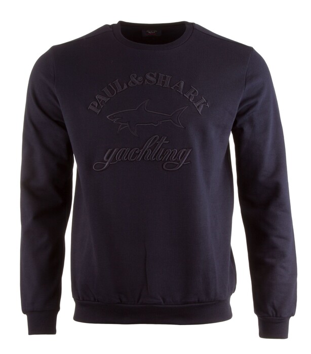 Paul & Shark Yachting Logo Round Neck Pullover Blue