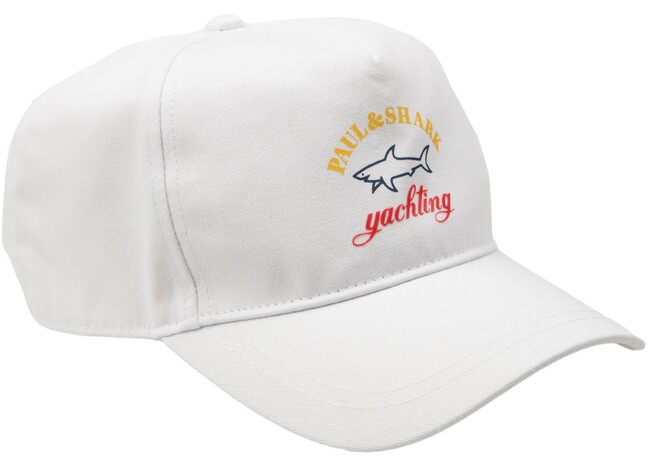Paul & Shark Yachting Print Cap White