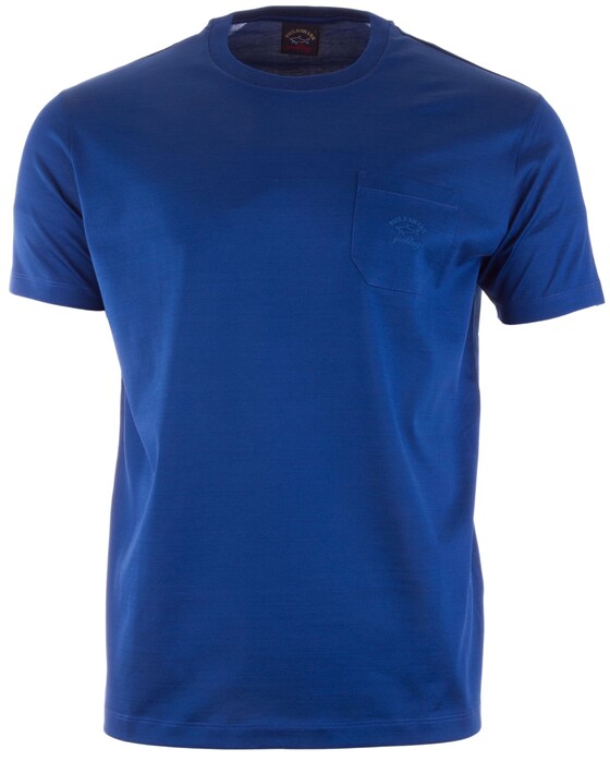 Paul & Shark Zacht Gemerceriseerd T-Shirt Kobalt