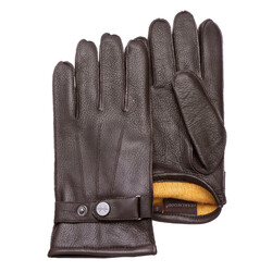 Pearlwood Henry Northamerican Deer Gloves Dark Brown Melange