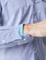 Pierre Cardin Button Under Micro Contrast Overhemd Blauw-Wit