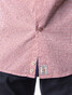 Pierre Cardin Button Under Micro Contrast Shirt Dark Red Melange