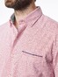 Pierre Cardin Button Under Micro Contrast Shirt Dark Red Melange