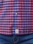 Pierre Cardin Check Short Sleeve Button Under Overhemd Blauw-Rood
