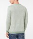 Pierre Cardin Cotton Linen Mix Faux Uni Round Neck Pullover Spruce
