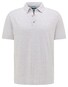 Pierre Cardin Cotton Linen Mix Two-Tone Poloshirt White