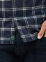Pierre Cardin Denim Academy Check Overhemd Blauw-Groen