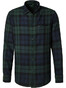 Pierre Cardin Denim Academy Overhemd Blauw-Groen