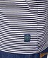 Pierre Cardin Denim Academy Striped Breast Pocket Contrast T-Shirt Navy Blue Melange
