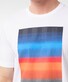 Pierre Cardin Fantasy Stripe Print Round Neck T-Shirt Wit