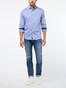 Pierre Cardin Faux Uni Denim Academy Overhemd Blauw
