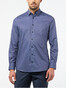 Pierre Cardin Faux Uni Micro Check Overhemd Blauw