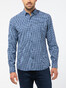Pierre Cardin Futureflex Check Shirt Blue-Light Blue