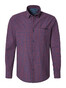 Pierre Cardin Futureflex Check Shirt Overhemd Blauw-Rood