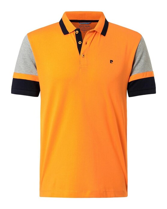 Pierre Cardin Futureflex Contrast Color Block Poloshirt Bright Orange