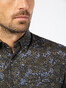 Pierre Cardin Futureflex Fantasy Floral Shirt Blue Ocher