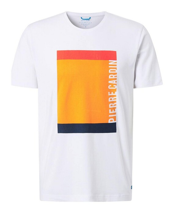 Pierre Cardin Futureflex Fantasy Logo Pattern T-Shirt White
