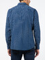 Pierre Cardin Futureflex Fantasy Multi Dot Overhemd Blauw-Grijs-Rood