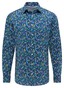 Pierre Cardin Futureflex Floral Overhemd Donker Blauw-Blauw