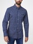 Pierre Cardin Futureflex Modern Contrast Overhemd Navy-Wit
