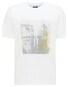 Pierre Cardin Jersey Round Neck Fantasy Print T-Shirt White