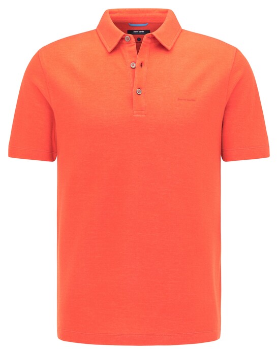 Pierre Cardin Jersey Tencel Uni Supersoft Poloshirt Bittersweet Orange