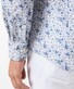 Pierre Cardin Kent Fine Floral Fantasy Overhemd Wit-Blauw
